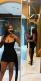 Ndyad Spaghetti Strap Tight Homecoming Dresses Grape Birthday Dresses Chiffon Short Prom Dresses HZ1024