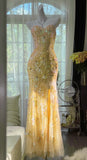 Ndyad Mermaid Coral Formal Dresses Tulle Sequin Sweetheart Neck Long Prom Dresses Coral Evening Dresses HZ1024