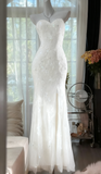 Ndyad Mermaid Coral Formal Dresses Tulle Sequin Sweetheart Neck Long Prom Dresses Coral Evening Dresses HZ1024