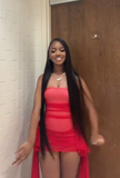 Ndyad Strapless Bodycon Homecoming Dresses Chiffon Short Prom Dresses Red Birthday Dresses HZ1024