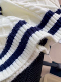 Ndyad style navy collar sweet sweater HZ1024