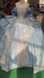 Ndyad Ball Gown Off-the-Shoulder Tulle Long Prom Dresses Appliqu¨¦ Beading Blue Quinceanera Dresses Sweet 16 Dresses HZ1024