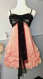 Ndyad Spaghetti Strap Sheath Short Prom Dresses Satin Coral Homecoming Dresses HZ1024