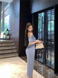 Ndyad Temperament sexy slim off-shoulder short-sleeved dress HZ1024