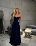 Ndyad Spaghetti Strap A-Line Tiffany Blue Long Prom Dresses Chiffon Sleeveless Formal Dresses Tiffany Blue Evening Dresses HZ1024