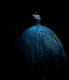 Ndyad Spaghetti Strap Ball Gown Blue Long Prom Dresses Tulle Applique Blue Quincea?a DResses Sweet 16 Dress HZ1024
