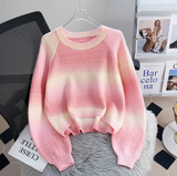 Ndyad color dopamine soft waxy women's long-sleeved sweater HZ1024