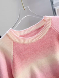 Ndyad color dopamine soft waxy women's long-sleeved sweater HZ1024