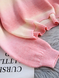 Ndyad color dopamine soft waxy women's long-sleeved sweater HZ1024