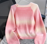 Ndyad color dopamine soft waxy women's long-sleeved sweater HZ1024