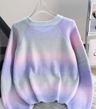 Ndyad color dopamine soft waxy women's long-sleeved sweater HZ1024