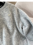 Ndyad lazy style round neck long sleeve sweater HZ1024