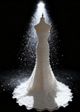 Ndyad Strapless Sheath Long Wedding Dresses Tulle White Bridal Gowns Sleeveless Bridal Dresses HZ1024