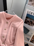 Ndyad style gentle round neck knitted cardigan HZ1024