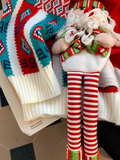 Ndyad 3D Santa Claus Red Round Neck Pullover Sweater HZ1024