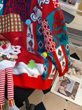 Ndyad 3D Santa Claus Red Round Neck Pullover Sweater HZ1024