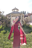 Ndyad Sheath Chiffon Burgundy Bridesmaid Dresses Burgundy Formal Dresses HZ1024