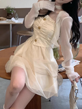 Ndyad A-line sweet style tube top dress HZ1024