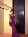 Ndyad lady style beaded halter neck dress HZ1024