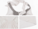 Ndyad lady style beaded halter neck dress HZ1024