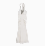 Ndyad lady style beaded halter neck dress HZ1024