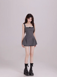 Ndyad sweet lace stitching suspender dress £¨Skirt + Pants£© HZ1024