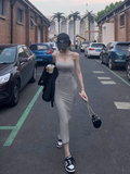 Ndyad style square neck slim fit sling hip skirt HZ1024