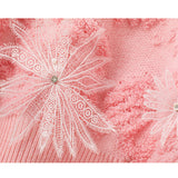 Evafashion floral embroidered crewneck sweater HZ1024