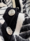 Ndyad soft V-neck mid-length cardigan sweater HZ1024