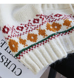 Ndyad Preppy Fair Isle Hooded Cardigan Sweater HZ1024