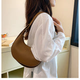 Ndyad all-match solid color shoulder crossbody bag dumpling bag HZ1024