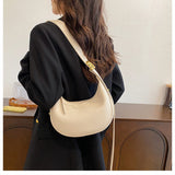 Ndyad all-match solid color shoulder crossbody bag dumpling bag HZ1024