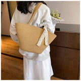 Ndyad shoulder tote bag beach handbag woven bag HZ1024