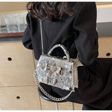Ndyad chain crossbody bag shoulder square bag HZ1024