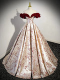 Ndyad Off Shoulder Satin Champagne Long Prom Dress, Champagne Long Formal Dress HZ1024