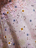 Ndyad Cute Sweetheart Neck Flower Short Prom Dress, Flower Sequin Homecoming Dress HZ1024