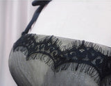Ndyad Black Tulle Lace Long Prom Dresses, Black Long Evening Dresses HZ1024
