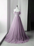 Ndyad Green Tulle Long Prom Dresses, Green Formal Evening Dresses HZ1024