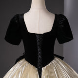 Ndyad Champagne Long Prom Dress, Champagne Sweet 16 Dress HZ1024