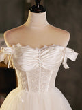 Ndyad sweetheart neck tulle lace short prom dress tulle homecoming dress HZ1024