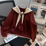 Ndyad Christmas atmosphere shawl knitted sweater HZ1024