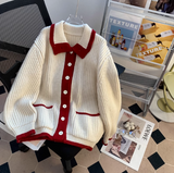 Ndyad Collar Cardigan Sweater HZ1024