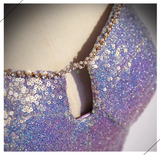 Ndyad sweetheart neck long prom dress purple formal party dress HZ1024