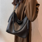 Ndyad soft leather commuter shoulder tote bag crossbody bag HZ1024