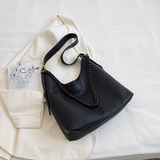 Ndyad soft leather commuter shoulder tote bag crossbody bag HZ1024