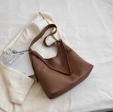 Ndyad soft leather commuter shoulder tote bag crossbody bag HZ1024