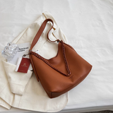 Ndyad soft leather commuter shoulder tote bag crossbody bag HZ1024