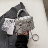Ndyad Embroidery Mini Chain Crossbody Bag Single Shoulder Square Bag HZ1024