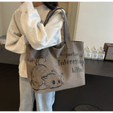 Ndyad large capacity canvas commuter shoulder bag HZ1024
