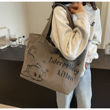 Ndyad large capacity canvas commuter shoulder bag HZ1024